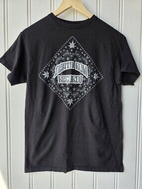 Death Row Records Black Graphic Short Sleeve T Shirt Mens Medium